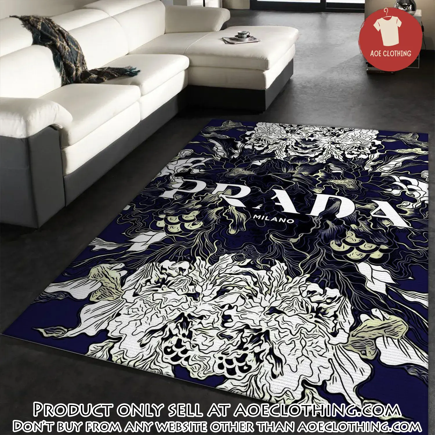Prada area rug living room rug floor decor home decor aoe1602444